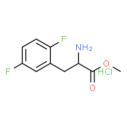ChemSpider 2D Image | Methyl 2,5-difluorophenylalaninate hydrochloride (1:1) | C10H12ClF2NO2