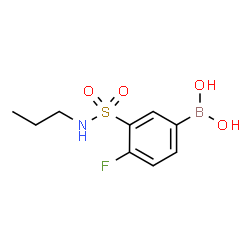 ChemSpider 2D Image | [4-Fluoro-3-(propylsulfamoyl)phenyl]boronic acid | C9H13BFNO4S