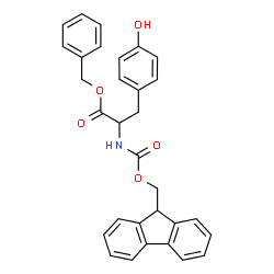 ChemSpider 2D Image | Benzyl N-[(9H-fluoren-9-ylmethoxy)carbonyl]tyrosinate | C31H27NO5