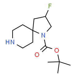 ChemSpider 2D Image | 2-Methyl-2-propanyl 3-fluoro-1,8-diazaspiro[4.5]decane-1-carboxylate | C13H23FN2O2