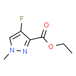 ChemSpider 2D Image | Ethyl 4-fluoro-1-methyl-1H-pyrazole-3-carboxylate | C7H9FN2O2