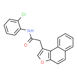 ChemSpider 2D Image | N-(2-Chlorophenyl)-2-(naphtho[2,1-b]furan-1-yl)acetamide | C20H14ClNO2