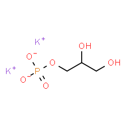 ChemSpider 2D Image | POTASSIUM 1-GLYCEROPHOSPHATE | C3H7K2O6P
