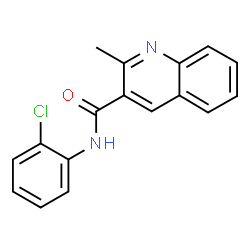 ChemSpider 2D Image | N-(2-Chlorophenyl)-2-methyl-3-quinolinecarboxamide | C17H13ClN2O