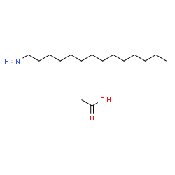 ChemSpider 2D Image | Tetradecan-1-aminium acetate | C16H35NO2