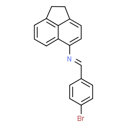 ChemSpider 2D Image | (E)-1-(4-Bromophenyl)-N-(1,2-dihydro-5-acenaphthylenyl)methanimine | C19H14BrN