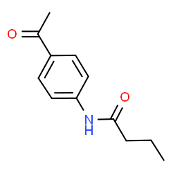 ChemSpider 2D Image | N-(4-Acetylphenyl)butanamide | C12H15NO2