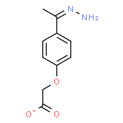 ChemSpider 2D Image | {4-[(1Z)-Ethanehydrazonoyl]phenoxy}acetate | C10H11N2O3