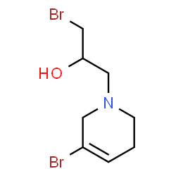 ChemSpider 2D Image | 1-Bromo-3-(5-bromo-3,6-dihydro-1(2H)-pyridinyl)-2-propanol | C8H13Br2NO