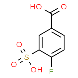 ChemSpider 2D Image | 4-Fluoro-3-sulfobenzoic acid | C7H5FO5S