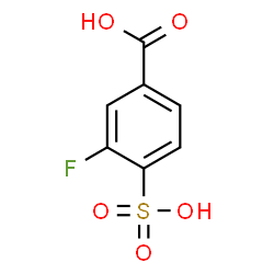 ChemSpider 2D Image | 3-Fluoro-4-sulfobenzoic acid | C7H5FO5S