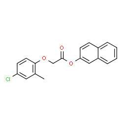 ChemSpider 2D Image | 2-Naphthyl (4-chloro-2-methylphenoxy)acetate | C19H15ClO3