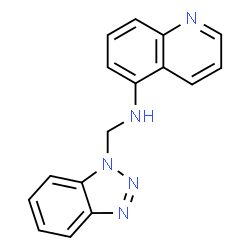 ChemSpider 2D Image | Benzotriazol-1-ylmethyl-quinolin-5-yl-amine | C16H13N5