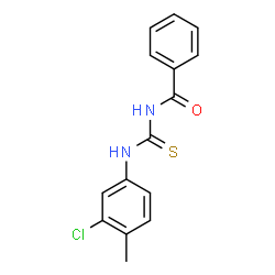 ChemSpider 2D Image | N-[(3-Chloro-4-methylphenyl)carbamothioyl]benzamide | C15H13ClN2OS