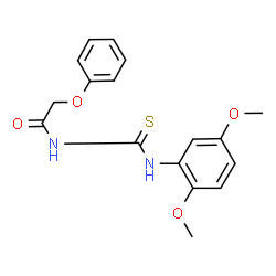 ChemSpider 2D Image | 3-(2,5-dimethoxyphenyl)-1-(2-phenoxyacetyl)thiourea | C17H18N2O4S