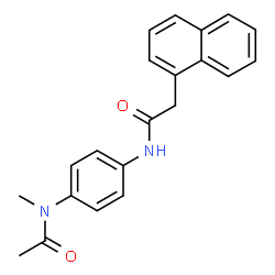 ChemSpider 2D Image | N-Methyl-N-{4-[(1-naphthylacetyl)amino]phenyl}acetamide | C21H20N2O2