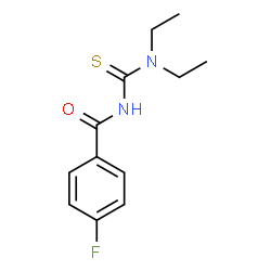 ChemSpider 2D Image | N-(Diethylcarbamothioyl)-4-fluorobenzamide | C12H15FN2OS
