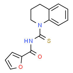 ChemSpider 2D Image | N-(3,4-Dihydroquinolin-1(2H)-ylcarbothioyl)-2-furamide | C15H14N2O2S