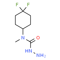 ChemSpider 2D Image | N-(4,4-Difluorocyclohexyl)-N-methylhydrazinecarboxamide | C8H15F2N3O