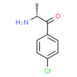ChemSpider 2D Image | (2R)-2-Amino-1-(4-chlorophenyl)-1-propanone | C9H10ClNO