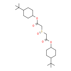 ChemSpider 2D Image | Bis[4-(2-methyl-2-propanyl)cyclohexyl] 2,2'-sulfinyldiacetate | C24H42O5S
