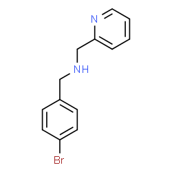 ChemSpider 2D Image | 1-(4-Bromophenyl)-N-(2-pyridinylmethyl)methanamine | C13H13BrN2