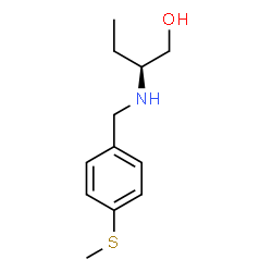 ChemSpider 2D Image | (2S)-2-{[4-(Methylsulfanyl)benzyl]amino}-1-butanol | C12H19NOS
