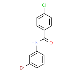 ChemSpider 2D Image | N-(3-Bromophenyl)-4-chlorobenzamide | C13H9BrClNO