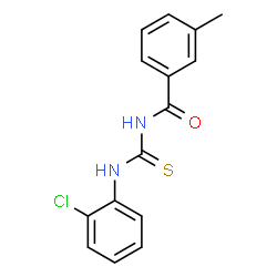 ChemSpider 2D Image | N-[(2-Chlorophenyl)carbamothioyl]-3-methylbenzamide | C15H13ClN2OS