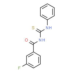 ChemSpider 2D Image | 3-Fluoro-N-(phenylcarbamothioyl)benzamide | C14H11FN2OS