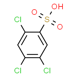 ChemSpider 2D Image | 2,4,5-Trichlorobenzenesulfonic acid | C6H3Cl3O3S