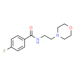 ChemSpider 2D Image | 4-Fluoro-N-[2-(4-morpholinyl)ethyl]benzamide | C13H17FN2O2