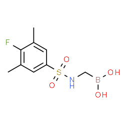 ChemSpider 2D Image | ({[(4-Fluoro-3,5-dimethylphenyl)sulfonyl]amino}methyl)boronic acid | C9H13BFNO4S