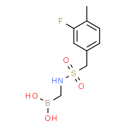 ChemSpider 2D Image | ({[(3-Fluoro-4-methylbenzyl)sulfonyl]amino}methyl)boronic acid | C9H13BFNO4S