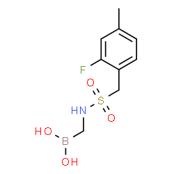 ChemSpider 2D Image | ({[(2-Fluoro-4-methylbenzyl)sulfonyl]amino}methyl)boronic acid | C9H13BFNO4S