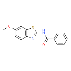ChemSpider 2D Image | N-(6-methoxybenzo[d]thiazol-2-yl)benzamide | C15H12N2O2S