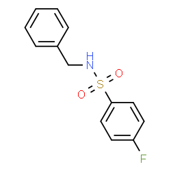 ChemSpider 2D Image | N-Benzyl-4-fluorobenzenesulfonamide | C13H12FNO2S