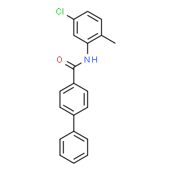 ChemSpider 2D Image | N-(5-Chloro-2-methylphenyl)-4-biphenylcarboxamide | C20H16ClNO