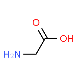 Amino acid Glycine. The chemical molecular formula of glycine is