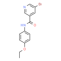 ChemSpider 2D Image | 5-Bromo-N-(4-ethoxyphenyl)nicotinamide | C14H13BrN2O2