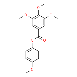 ChemSpider 2D Image | 4-Methoxyphenyl 3,4,5-trimethoxybenzoate | C17H18O6
