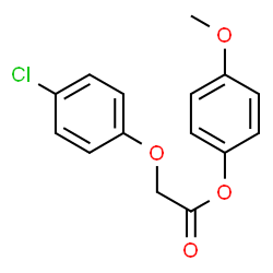 ChemSpider 2D Image | 4-Methoxyphenyl (4-chlorophenoxy)acetate | C15H13ClO4