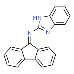 ChemSpider 2D Image | N-(1H-Benzimidazol-2-yl)-9H-fluoren-9-imine | C20H13N3