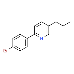 ChemSpider 2D Image | 2-(4-Bromophenyl)-5-propylpyridine | C14H14BrN