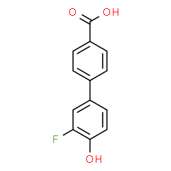 ChemSpider 2D Image | 3'-Fluoro-4'-hydroxy-4-biphenylcarboxylic acid | C13H9FO3