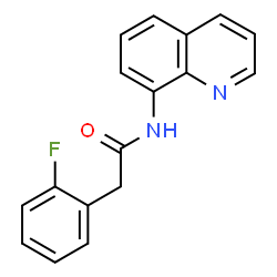 ChemSpider 2D Image | 2-(2-Fluorophenyl)-N-(8-quinolinyl)acetamide | C17H13FN2O