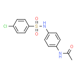 ChemSpider 2D Image | N-(4-{[(4-Chlorophenyl)sulfonyl]amino}phenyl)acetamide | C14H13ClN2O3S