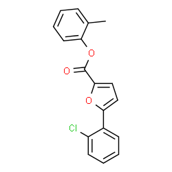 ChemSpider 2D Image | 2-Methylphenyl 5-(2-chlorophenyl)-2-furoate | C18H13ClO3