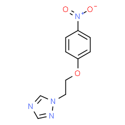 ChemSpider 2D Image | 1-[2-(4-Nitrophenoxy)ethyl]-1H-1,2,4-triazole | C10H10N4O3