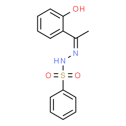 ChemSpider 2D Image | N'-[(1Z)-1-(2-Hydroxyphenyl)ethylidene]benzenesulfonohydrazide | C14H14N2O3S